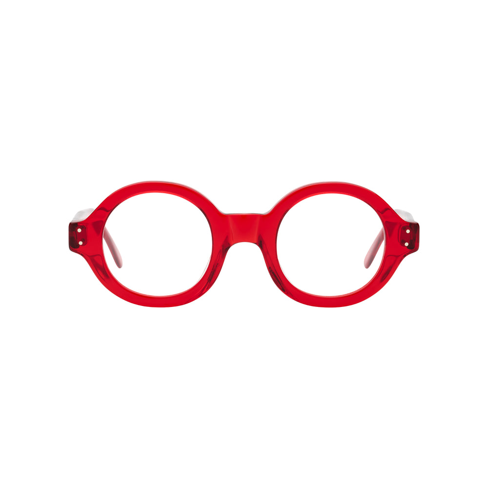 Modèle de lunettes de vue rouges Marcel, vue de face