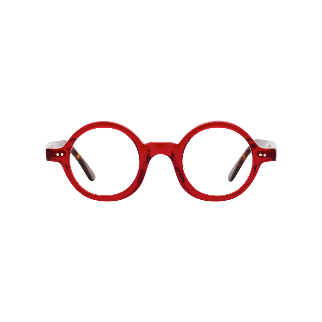 Lunettes de Vue VICTOR Vintage Ronde et Rouge – Les Opticiens du Bac