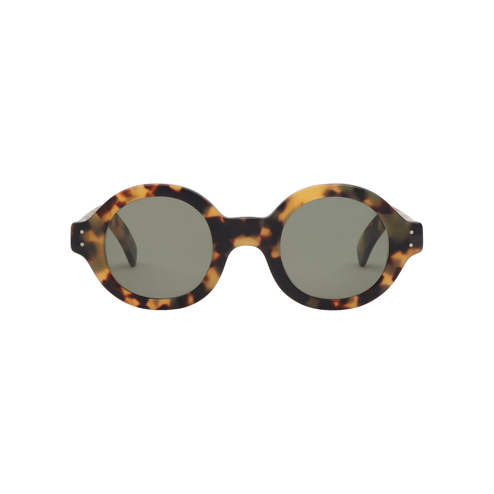 écaille Lunette Ronde Pour Femme Lunettes De Vue Vintage Ronde Ecaille Noire Et Jaune – Les