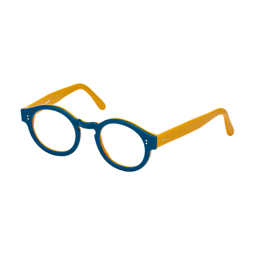 YVAN - Bleu canard et branches jaune